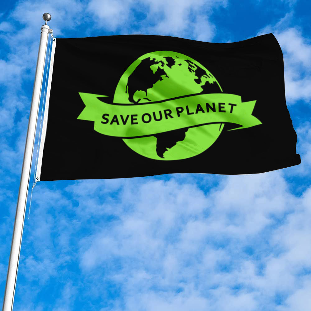 Fyon Save our planet Flag Banner