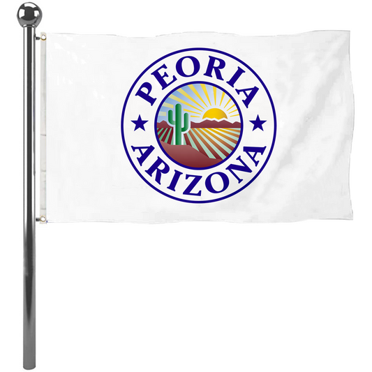 Fyon Seal of Peoria, Arizona Flag Banner