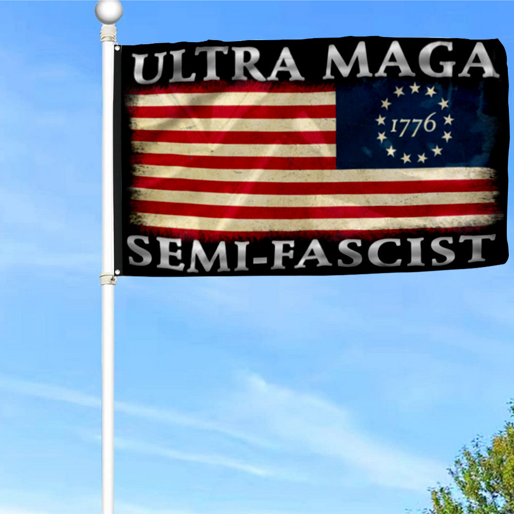 Fyon Semi Fascist Ultra MAGA Flag Banner