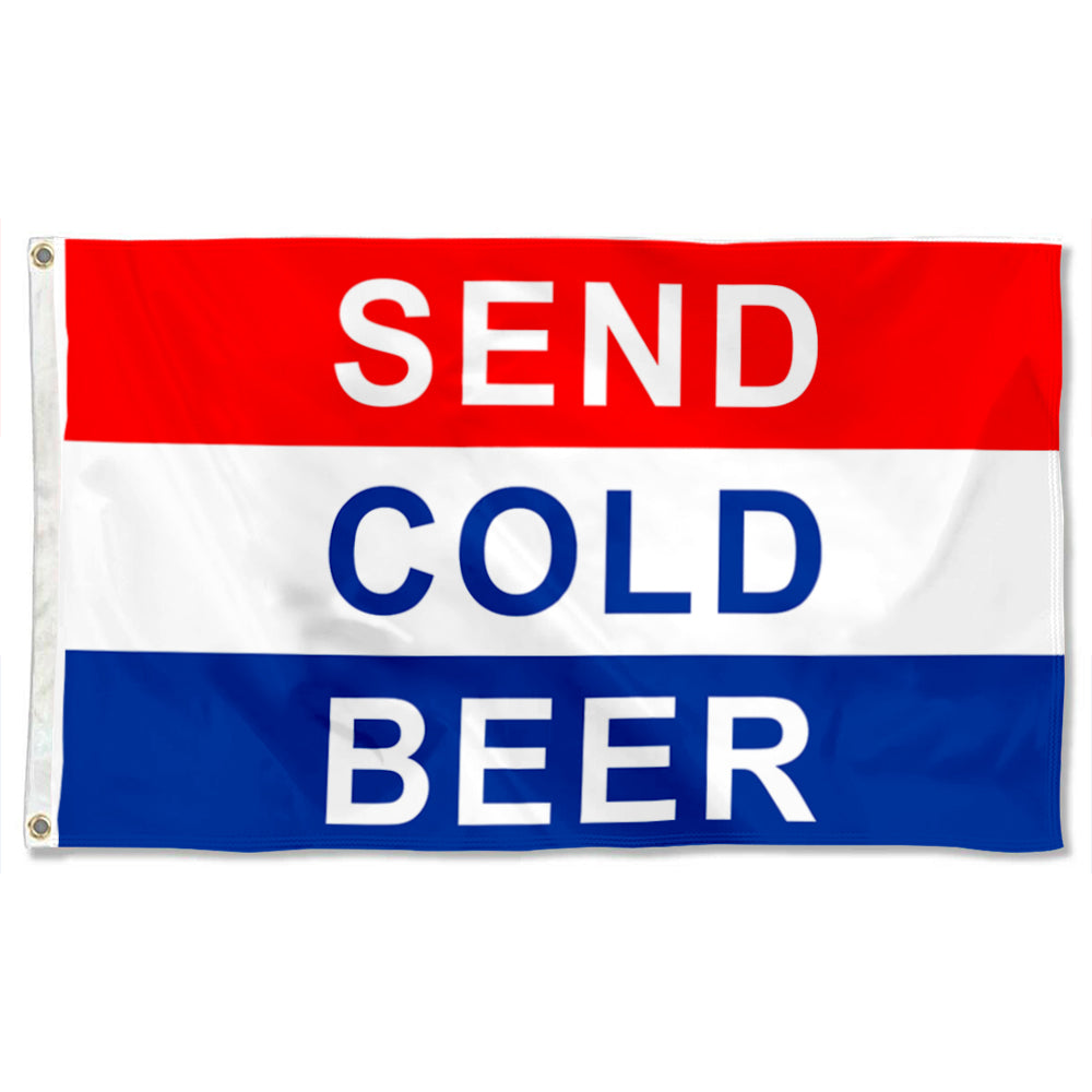 Fyon Send Cold Beer Flag Indoor and outdoor banner