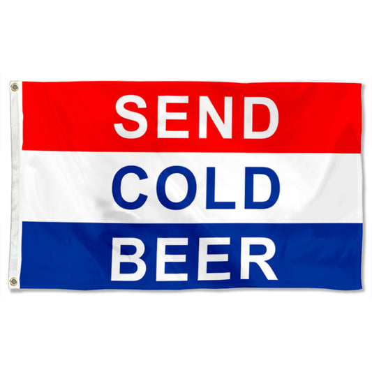 Fyon Send Cold Beer Flag Indoor and outdoor banner