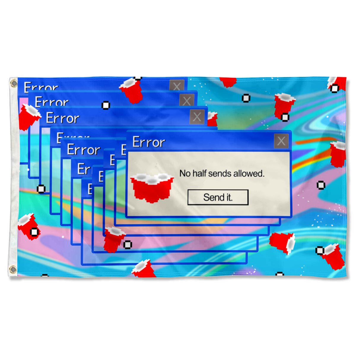 Fyon Send Error Flag Funny Indoor and outdoor banner