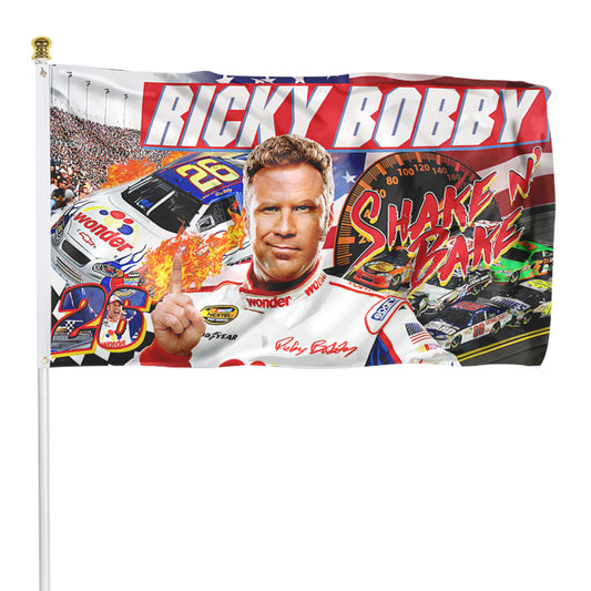 Fyon Shake N' Bake ricky bobby flag Banner