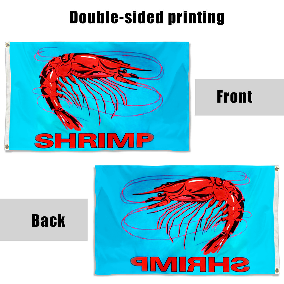 Fyon Shrimp Flag Indoor and outdoor banner