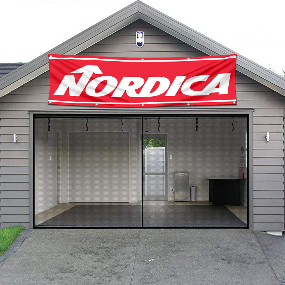 Fyon Skiing Garage Shop Decor Banner Works for Nordica Skis Flag 2x8 Feet