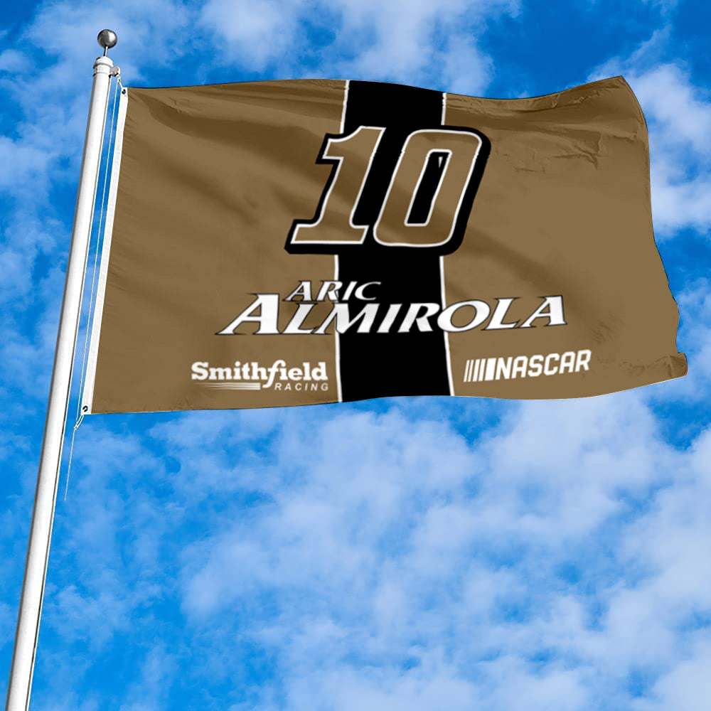 Fyon Smithfileds racing Aric Almirola #10 Flag Banner