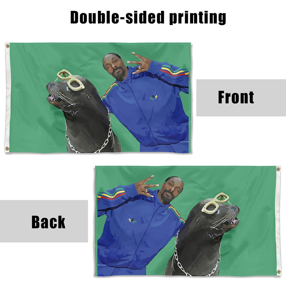 Fyon Snoop Dogg Funny Flag Indoor and Outdoor Banner