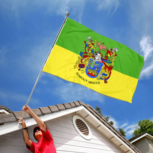 Fyon Somogy megye, Hungary Flag Indoor and outdoor banner