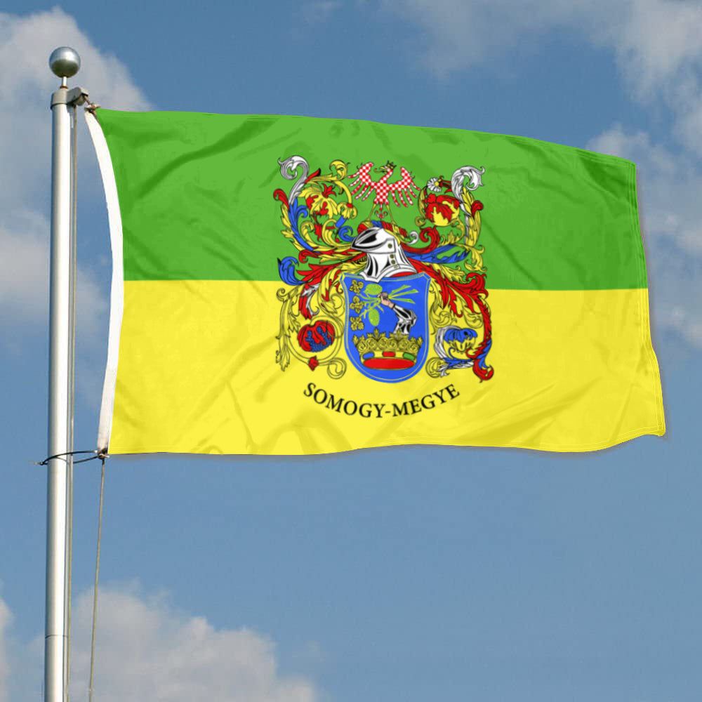 Fyon Somogy megye, Hungary Flag Indoor and outdoor banner