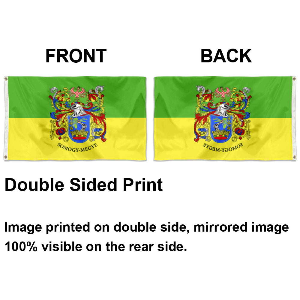 Fyon Somogy megye, Hungary Flag Indoor and outdoor banner