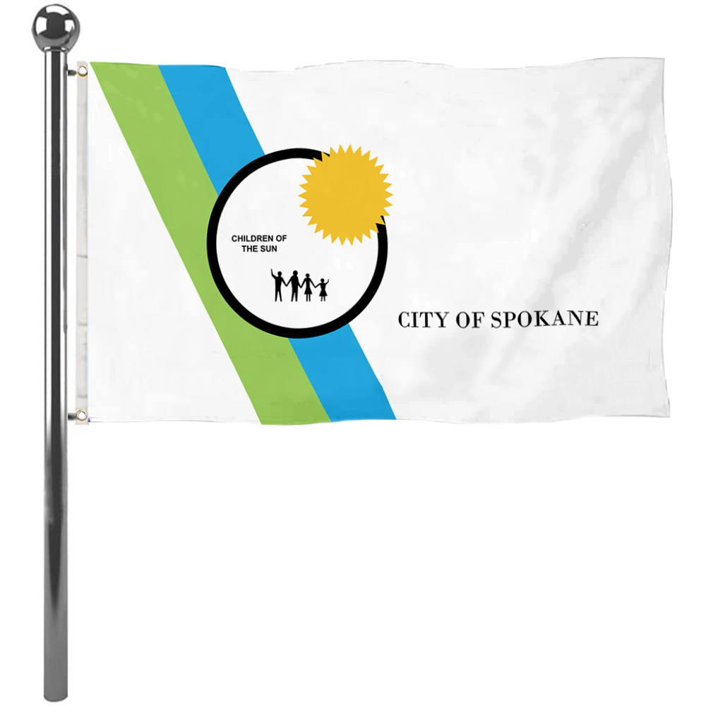Fyon Spokane, Washington flag Banner