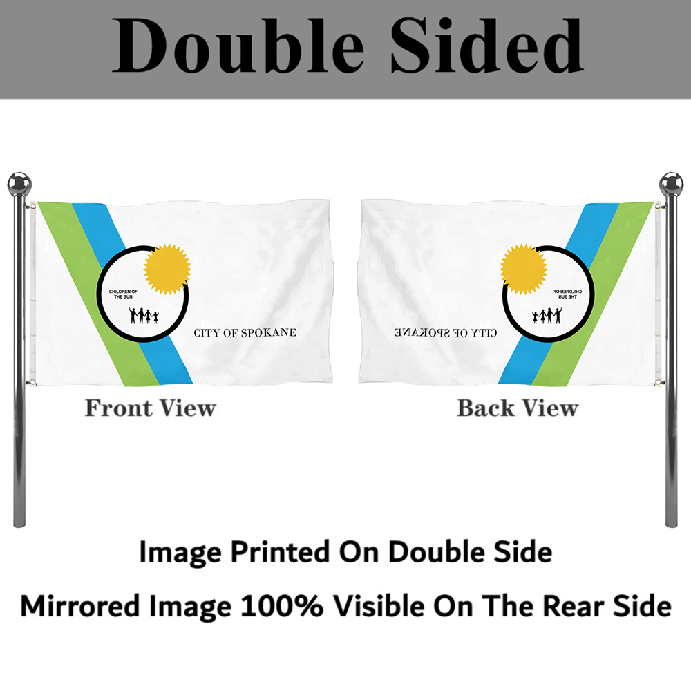 Fyon Spokane, Washington flag Banner