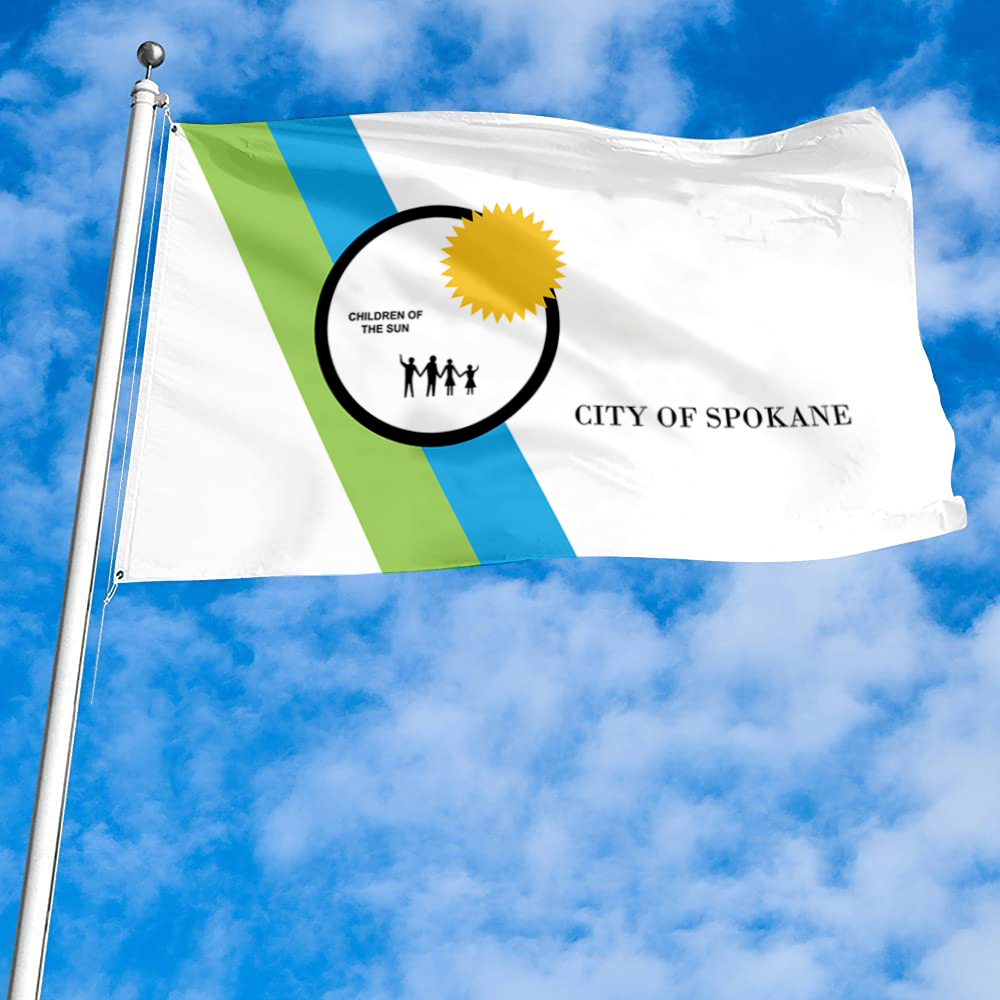 Fyon Spokane, Washington flag Banner