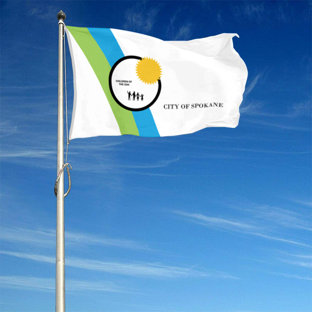 Fyon Spokane, Washington flag Banner