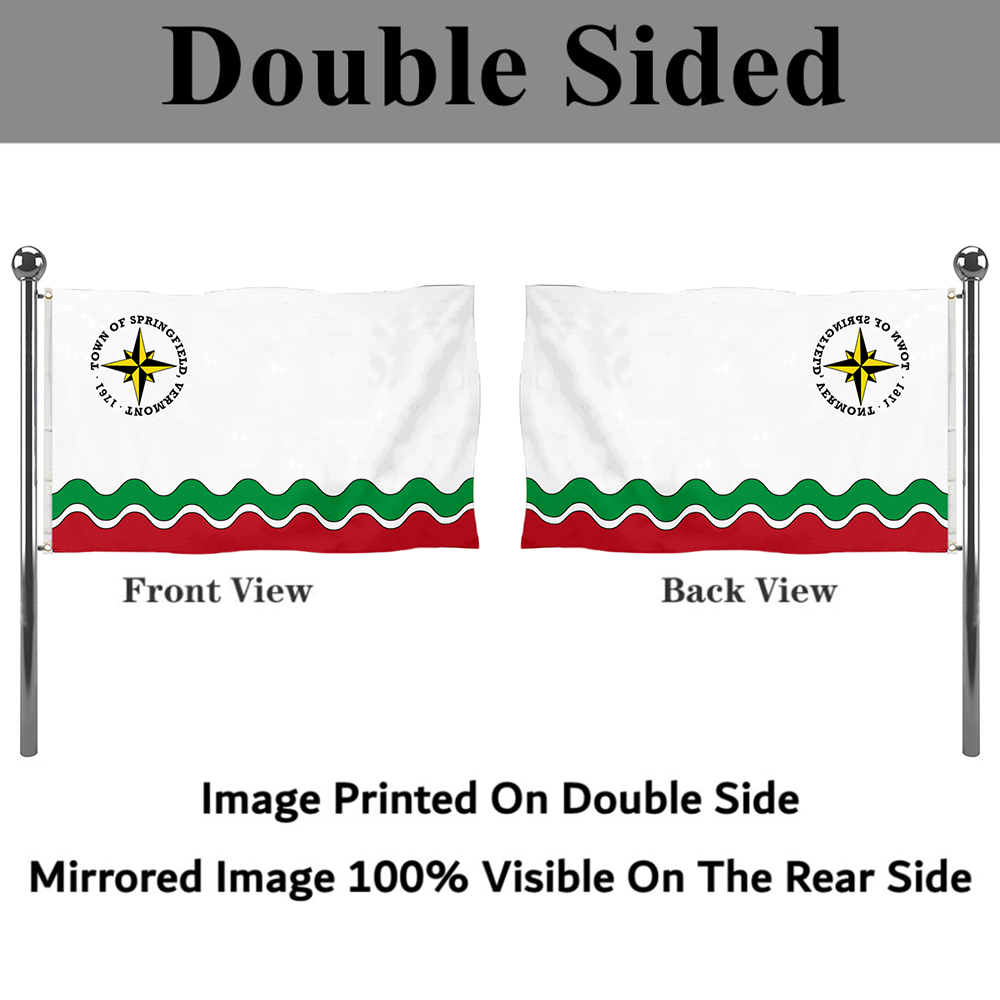 Fyon Springfield, Vermont flag Banner