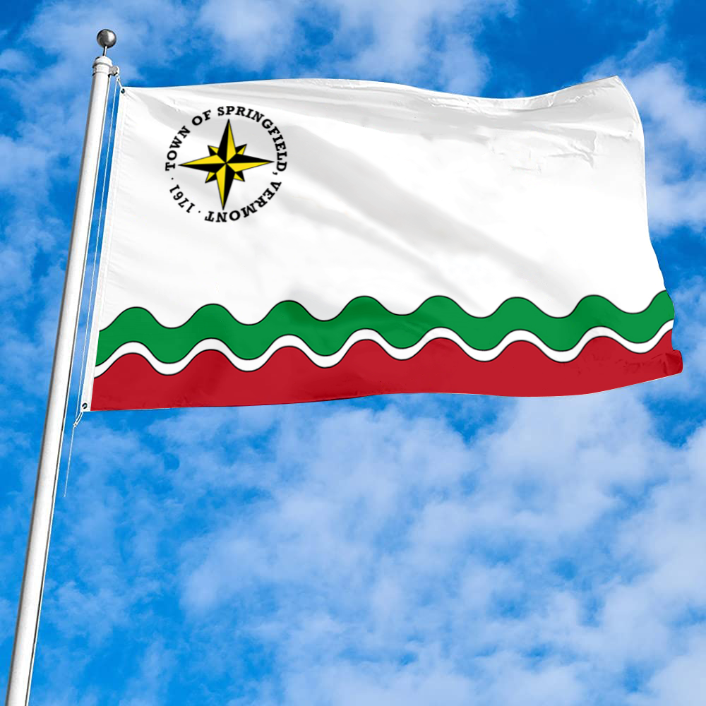 Fyon Springfield, Vermont flag Banner