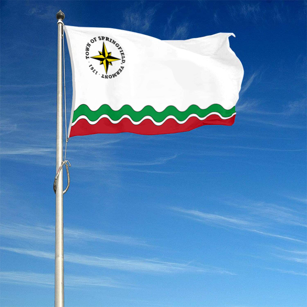 Fyon Springfield, Vermont flag Banner