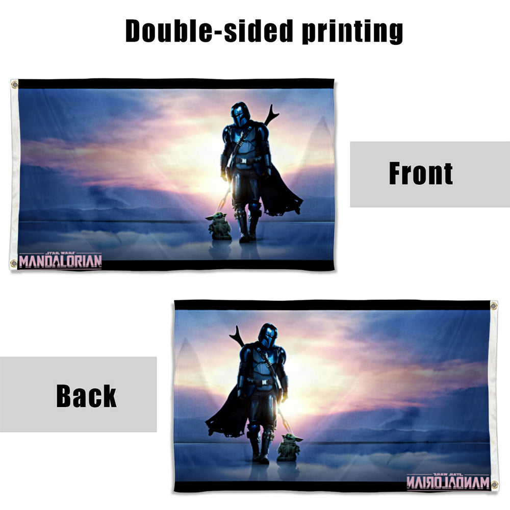 Fyon Star Wars The Mandalorian Poster Flag Banner
