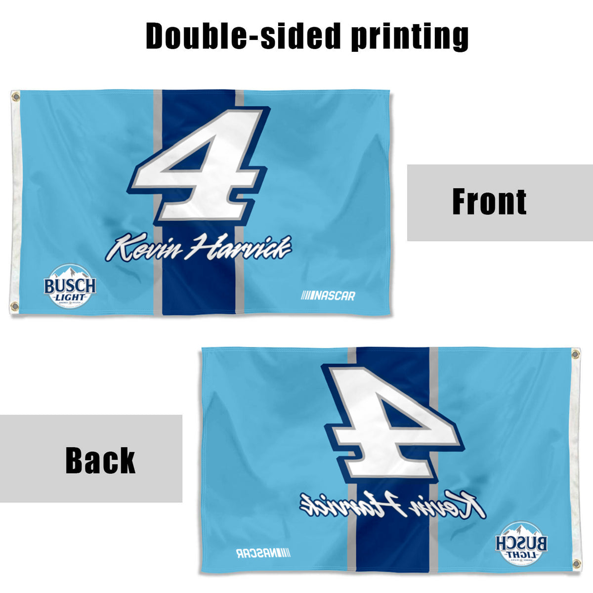 Fyon Stewarts Racing Kevin Harvick #4 Flag Banner