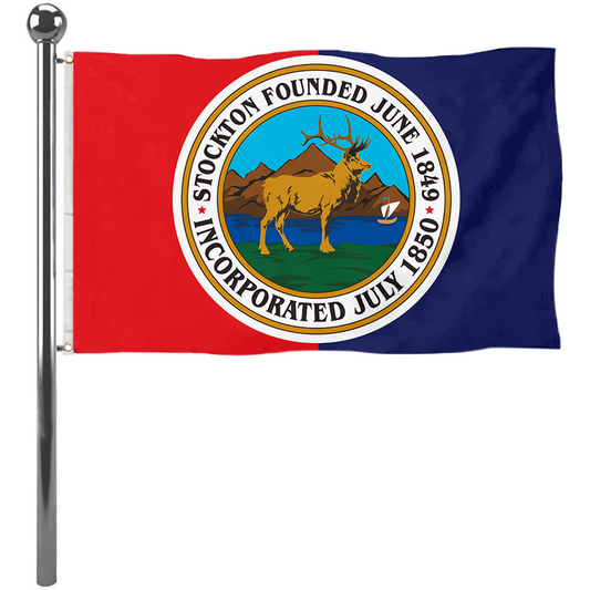 Fyon Stockton, California Flag Banner