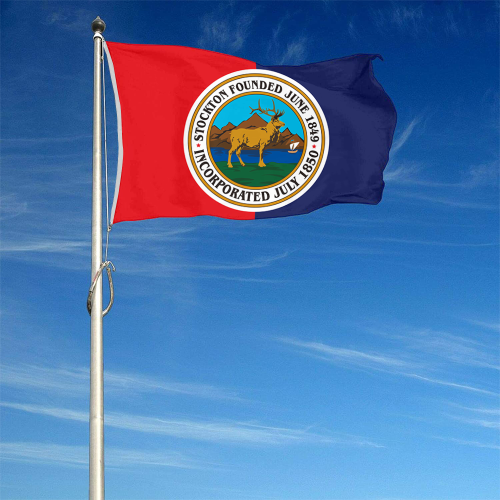 Fyon Stockton, California Flag Banner