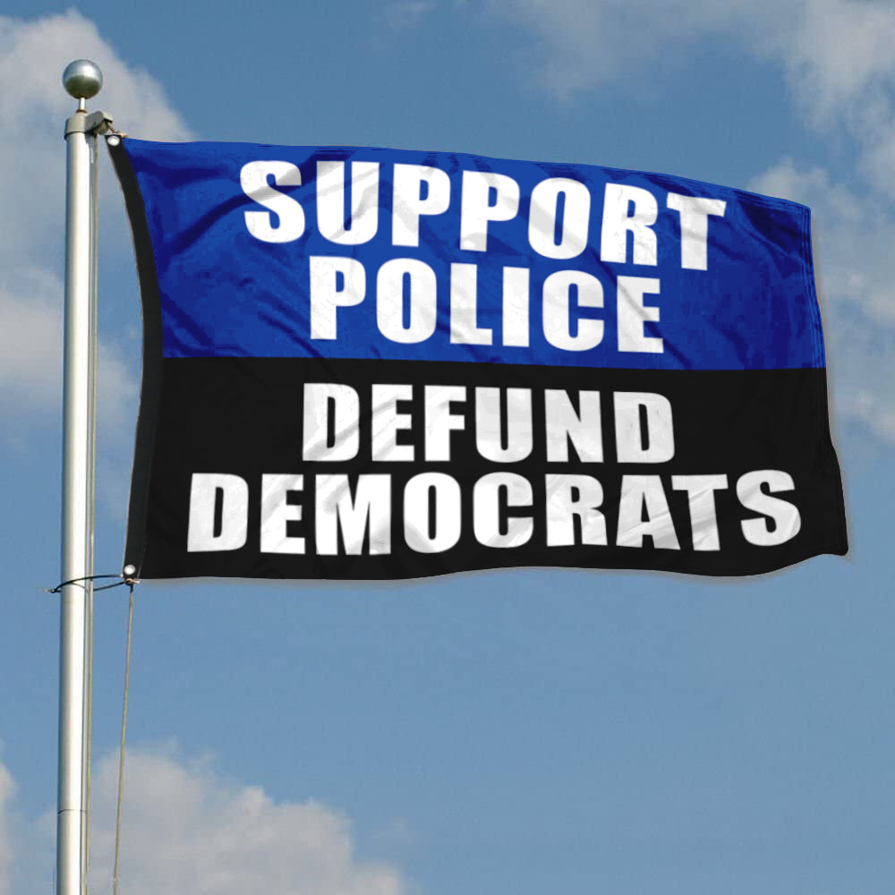 Fyon Support Police Defund Desantis Flag Indoor and Outdoor Banner