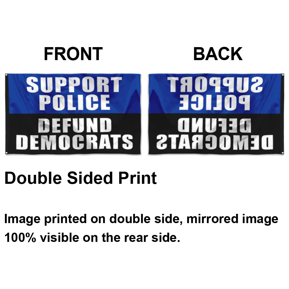 Fyon Support Police Defund Desantis Flag Indoor and Outdoor Banner