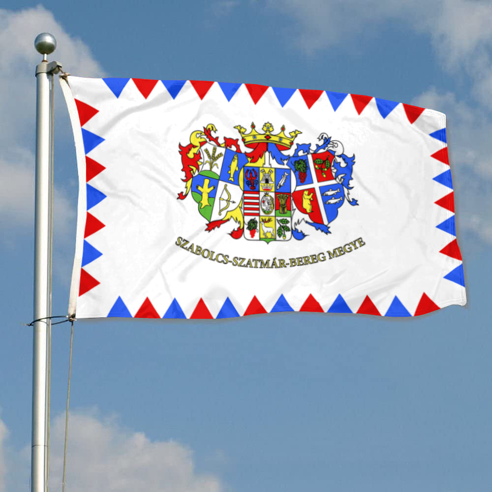 Fyon Szabolcs Szatmar Bereg megye, Hungary Flag Indoor and outdoor banner