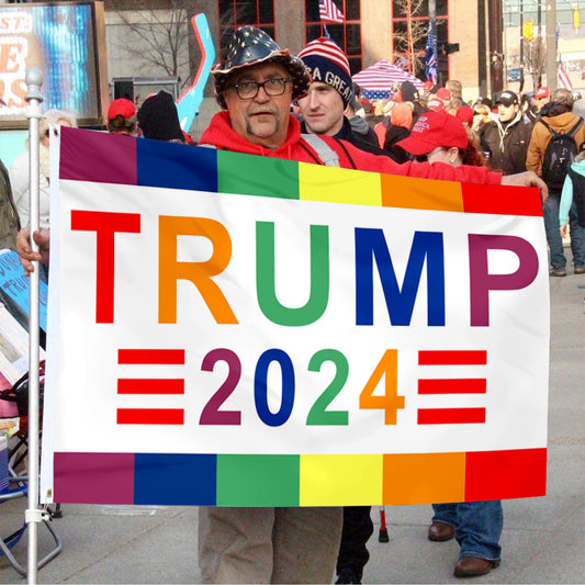Fyon TRUMP 2024 Rainbow Flag Banner