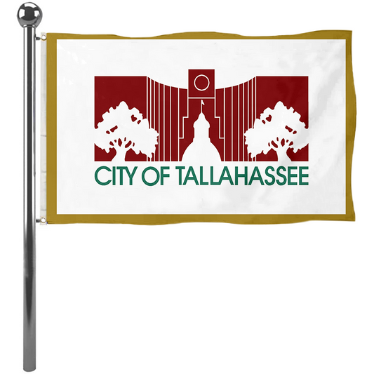 Fyon Tallahassee, Florida flag(City Hall Silhouette Flag,used 1986-2002) flag  Banner