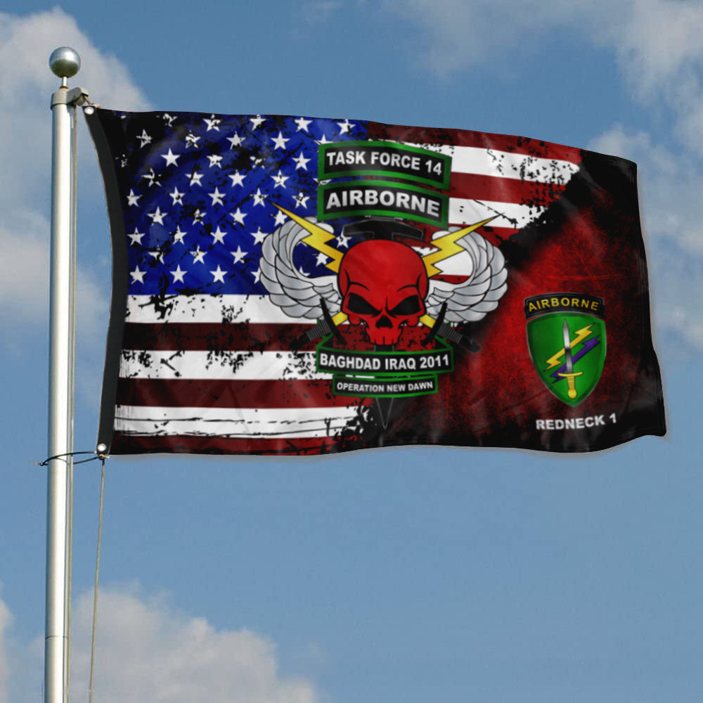 Fyon Task Force 24th Star & Stripes Flag Indoor and outdoor banner