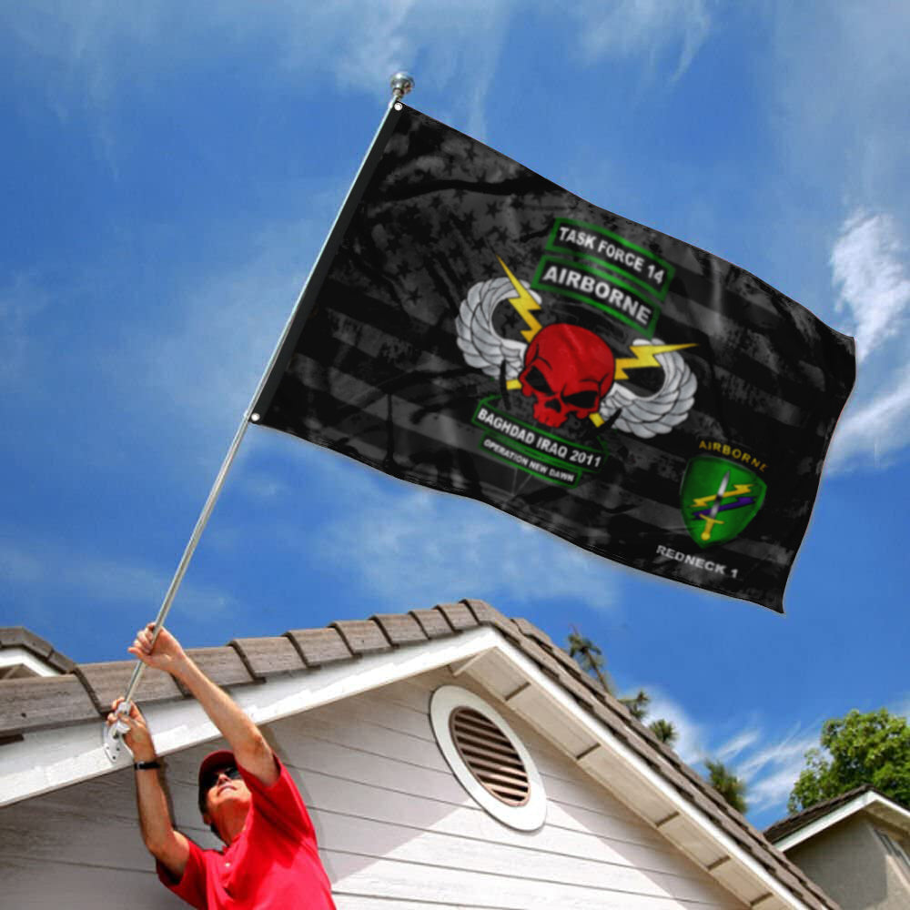 Fyon Task Force 24th Subdued Star & Stripes Flag Indoor and outdoor banner