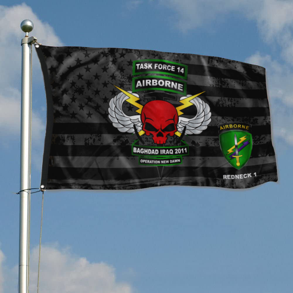 Fyon Task Force 24th Subdued Star & Stripes Flag Indoor and outdoor banner