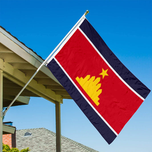 Fyon The Federal Republic of Indochina 1992 Flag Indoor and outdoor banner