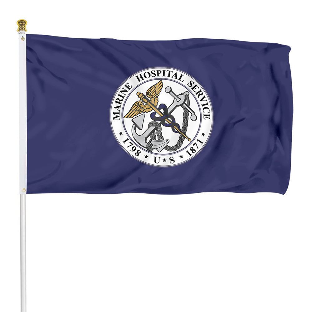 Fyon The Marine Hospital Service Flag Banner