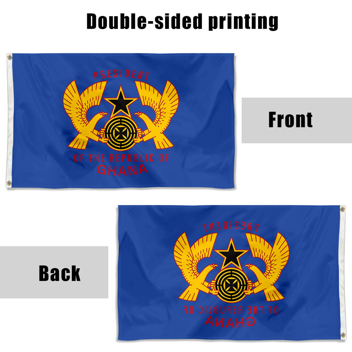 Fyon The President of Ghana Original nased on a scan from BR20 of All Nations Flag Banner