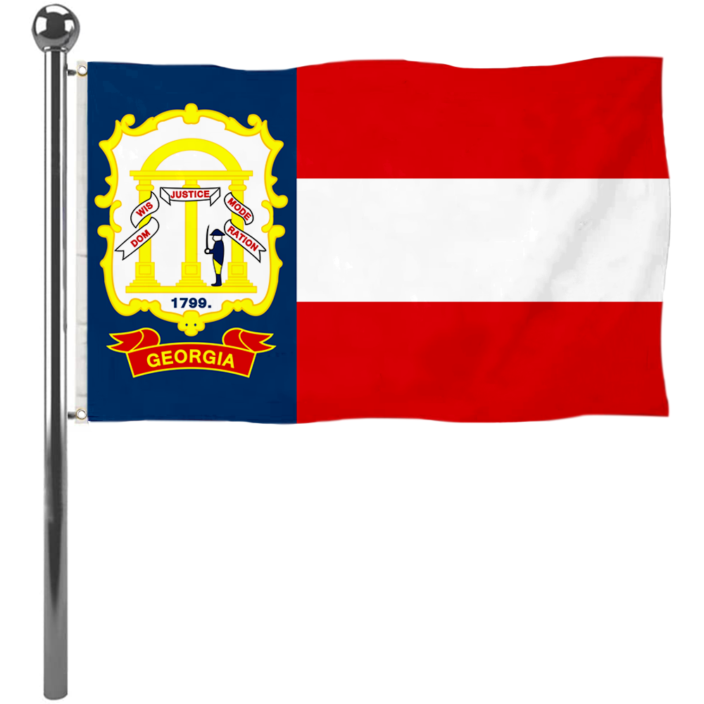 Fyon The United States Georgia(1906–1920) Flag Banner
