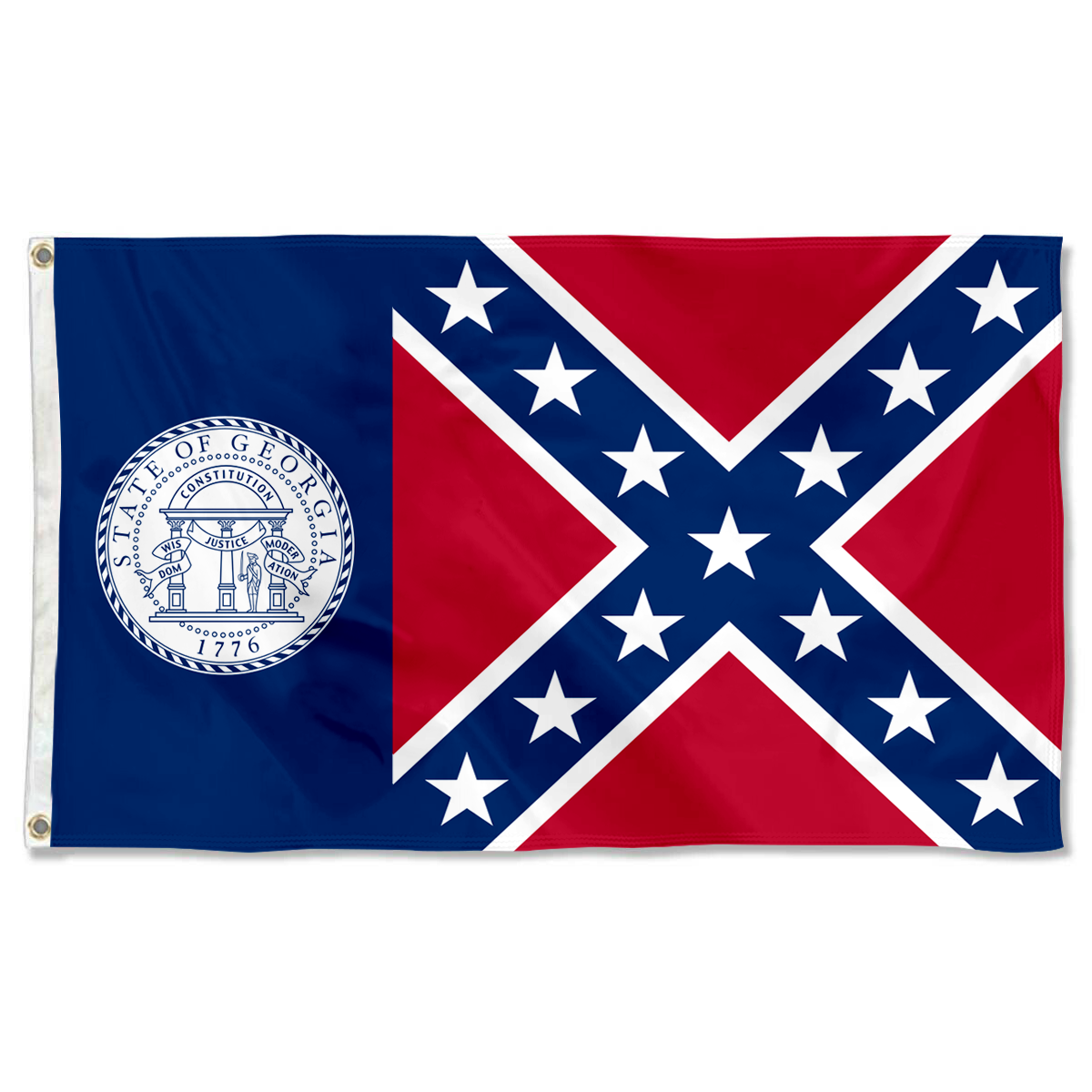 Fyon The United States Georgia(1956–2001) Flag Banner