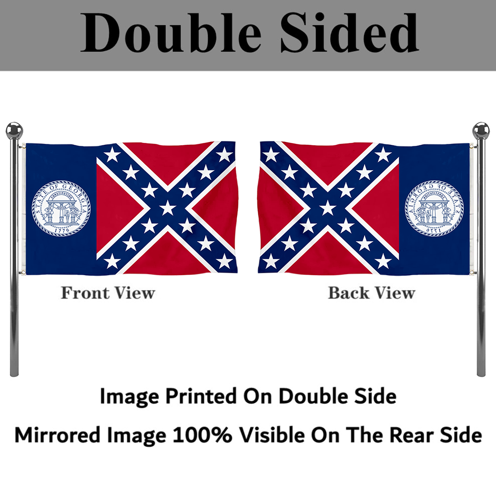 Fyon The United States Georgia(1956–2001) Flag Banner