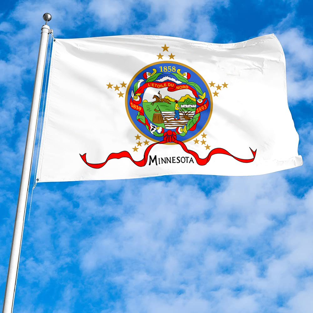 Fyon The United States Minnesota (1893–1957) Flag Banner