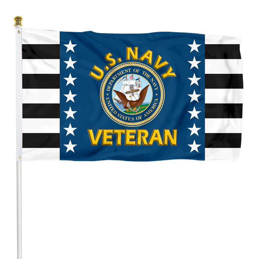 Fyon The United States U.S. NAVY Veteran Flag Indoor and outdoor banner 33020