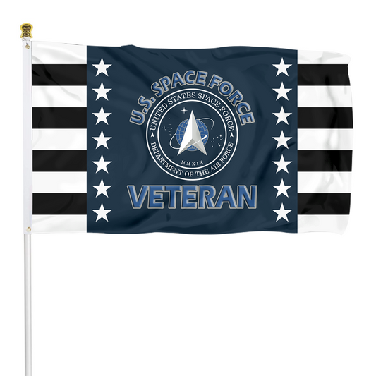 Fyon The United States U.S. SPACE FORCE Veteran Flag Indoor and outdoor banner 33021