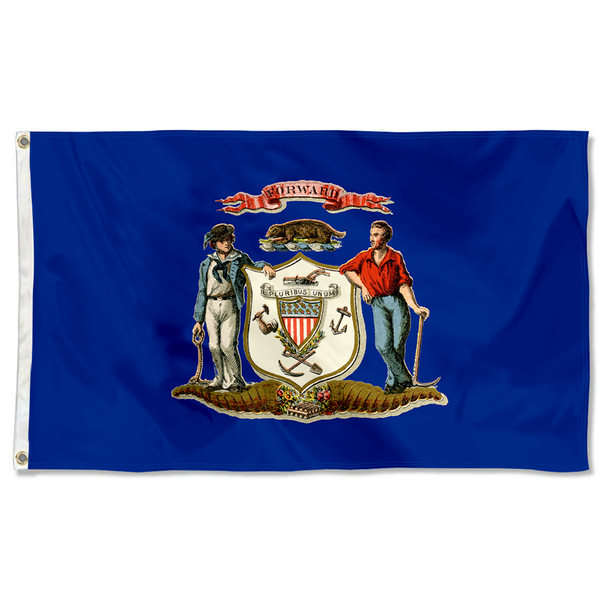 Fyon The United States Wisconsin(1866–1913) Flag Banner