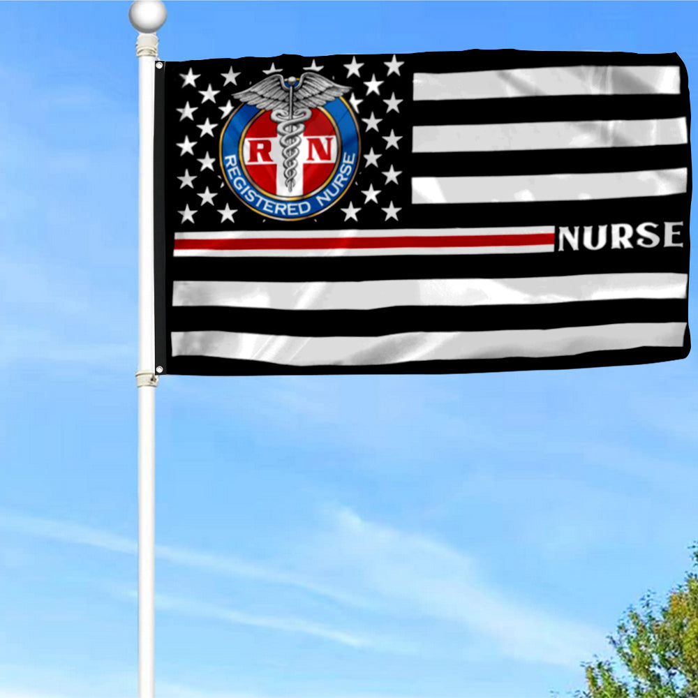 Fyon Thin Red Line Nurse Flag 41804 Indoor and outdoor banner