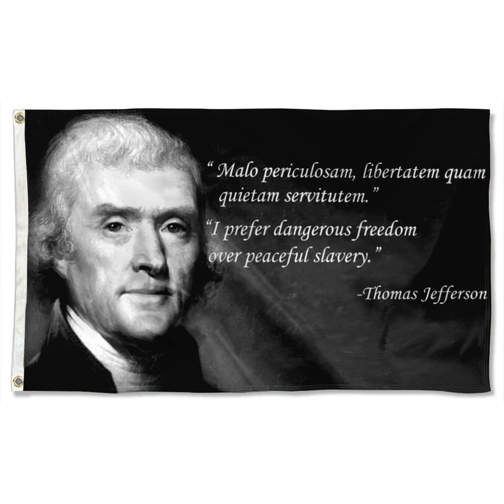 Fyon Thomas Jefferson Flag Indoor and Outdoor Banner