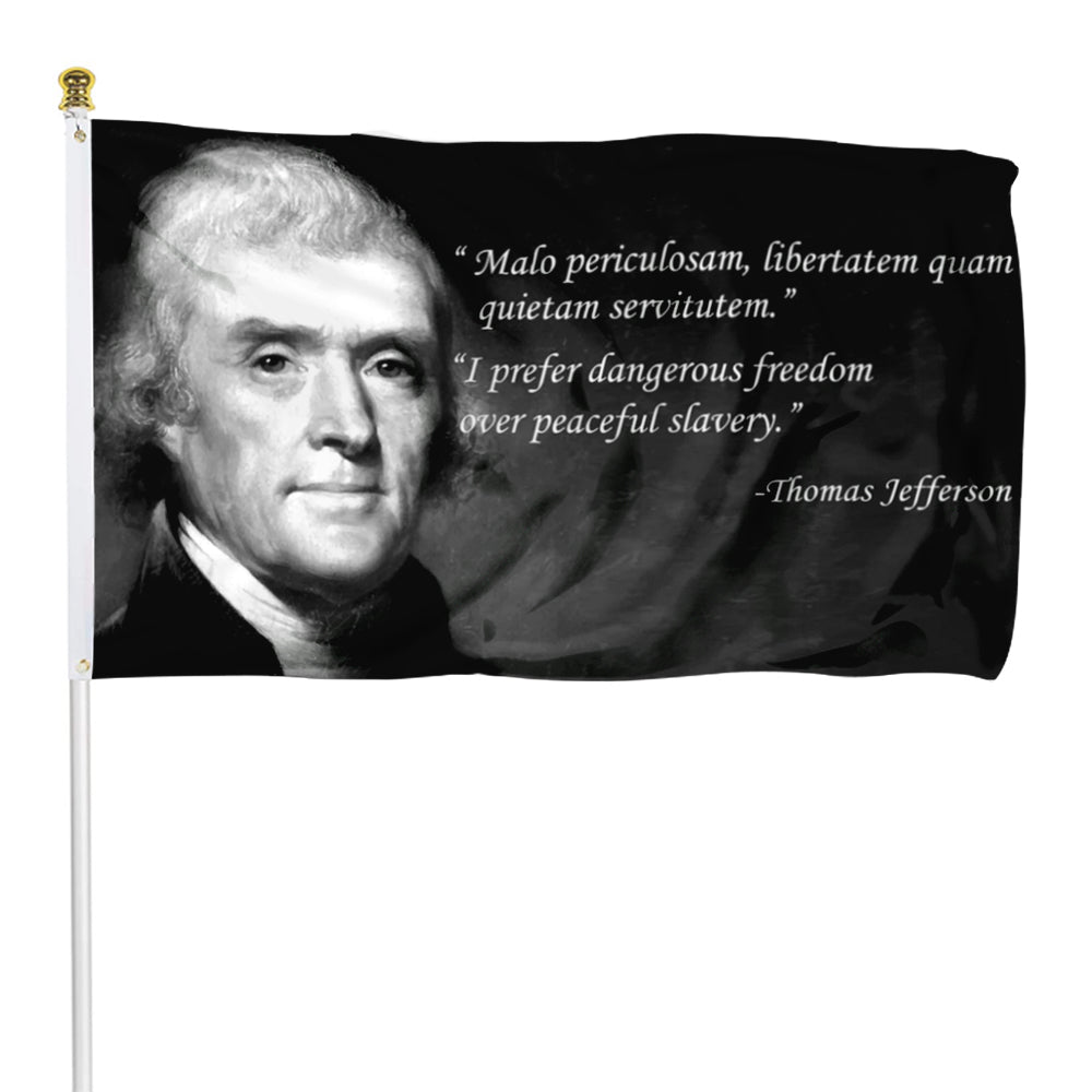 Fyon Thomas Jefferson Flag Indoor and Outdoor Banner