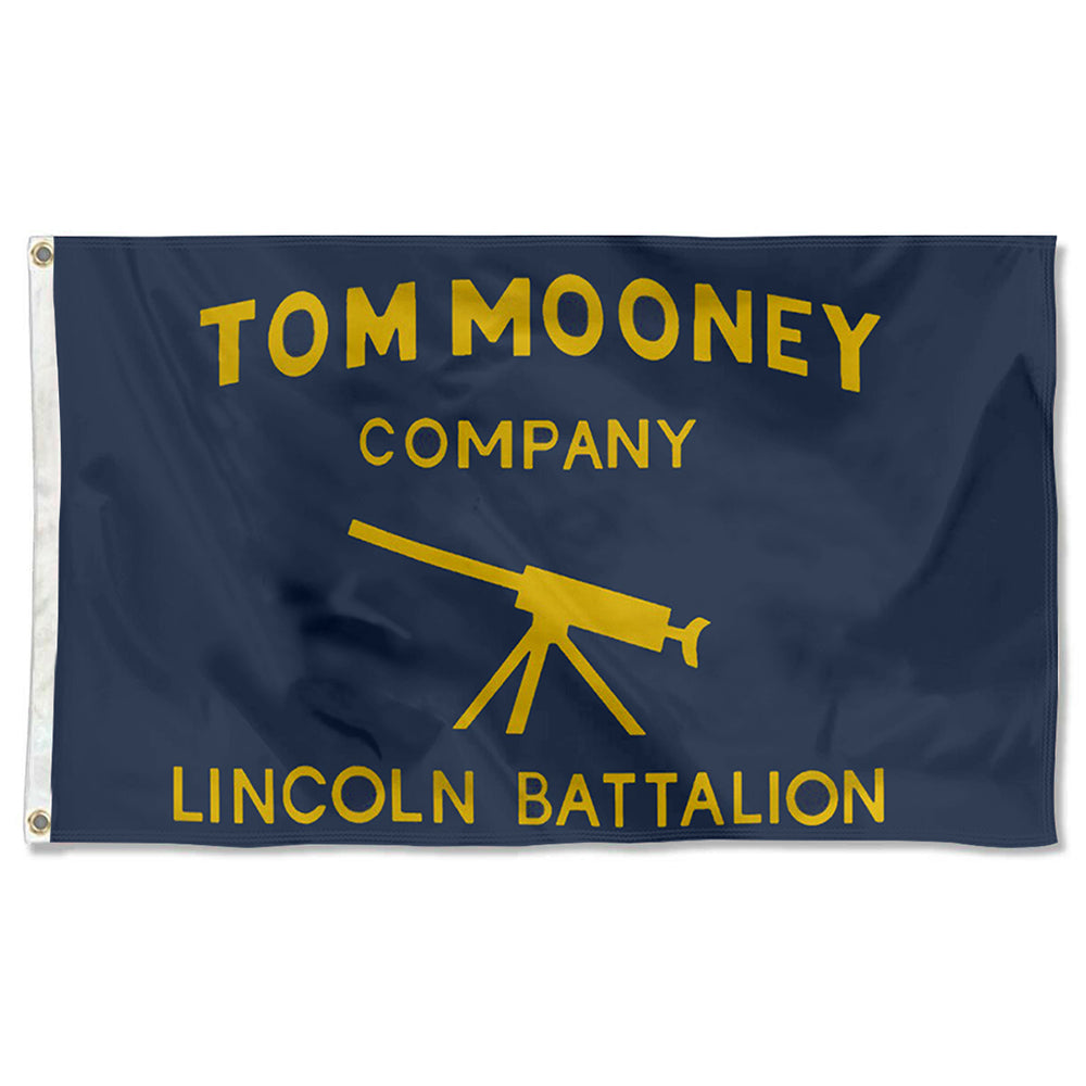 Fyon Tom Mooney Company Lincoln Battalion Flag Indoor and Outdoor Banner