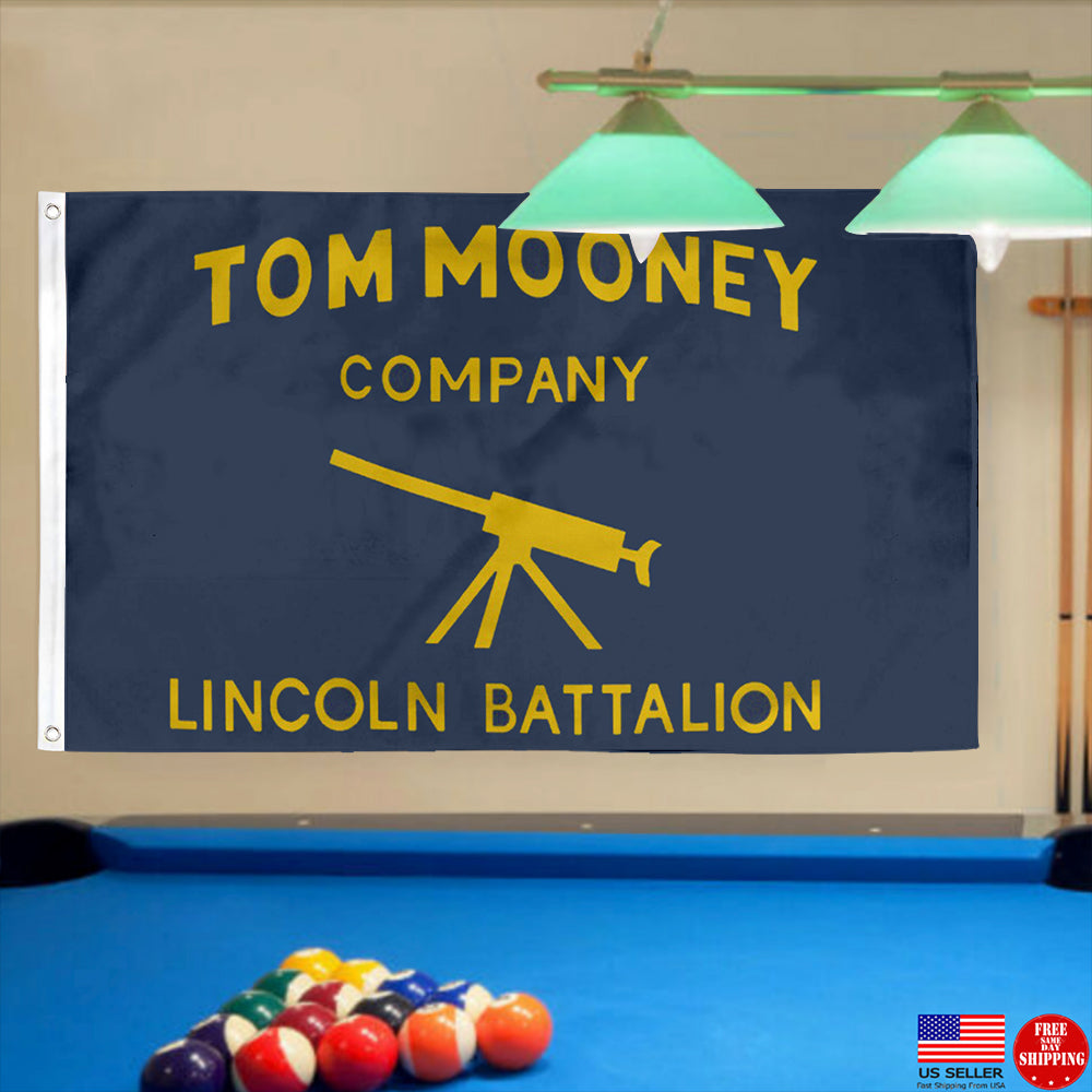 Fyon Tom Mooney Company Lincoln Battalion Flag Indoor and Outdoor Banner
