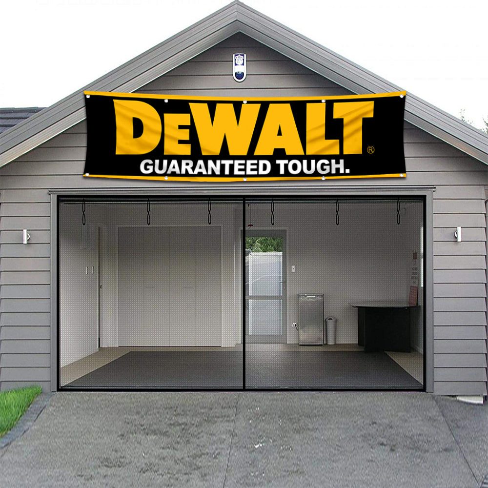 Fyon Tools Garage Shop Decor Banner Works for DeWalt Flag 2x8 Feet