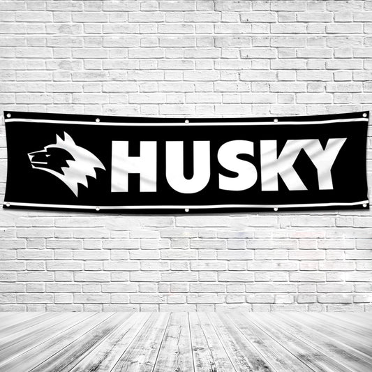 Fyon Tools Garage Shop Decor Banner Works for Husky Flag 2x8 Feet